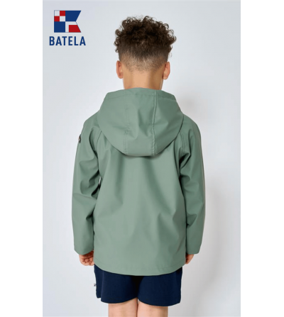 Chubasquero niños BATELA con forro marinero a rayas