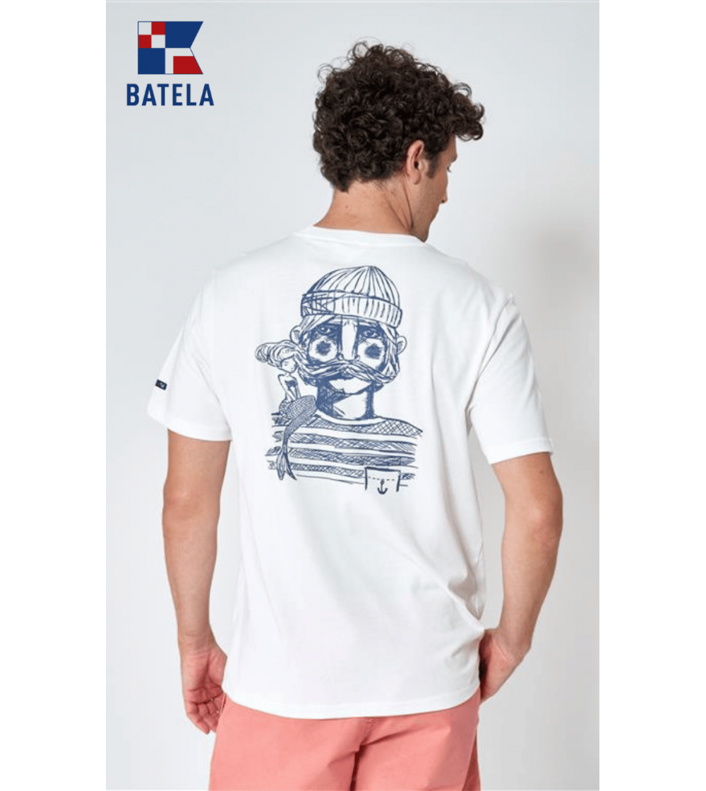 Camiseta marinero con sirena BATELA c/bolsillo Camiseta marinero con sirena BATELA c/bolsillo