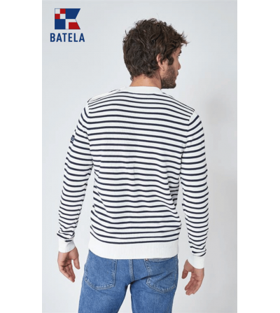 Jersey marinero de algodón a rayas BATELA