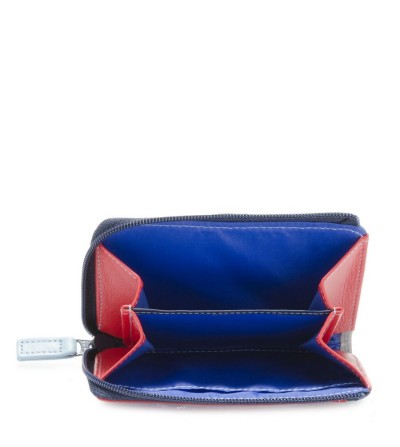 Monedero pequeño de piel con cremallera ROYAL