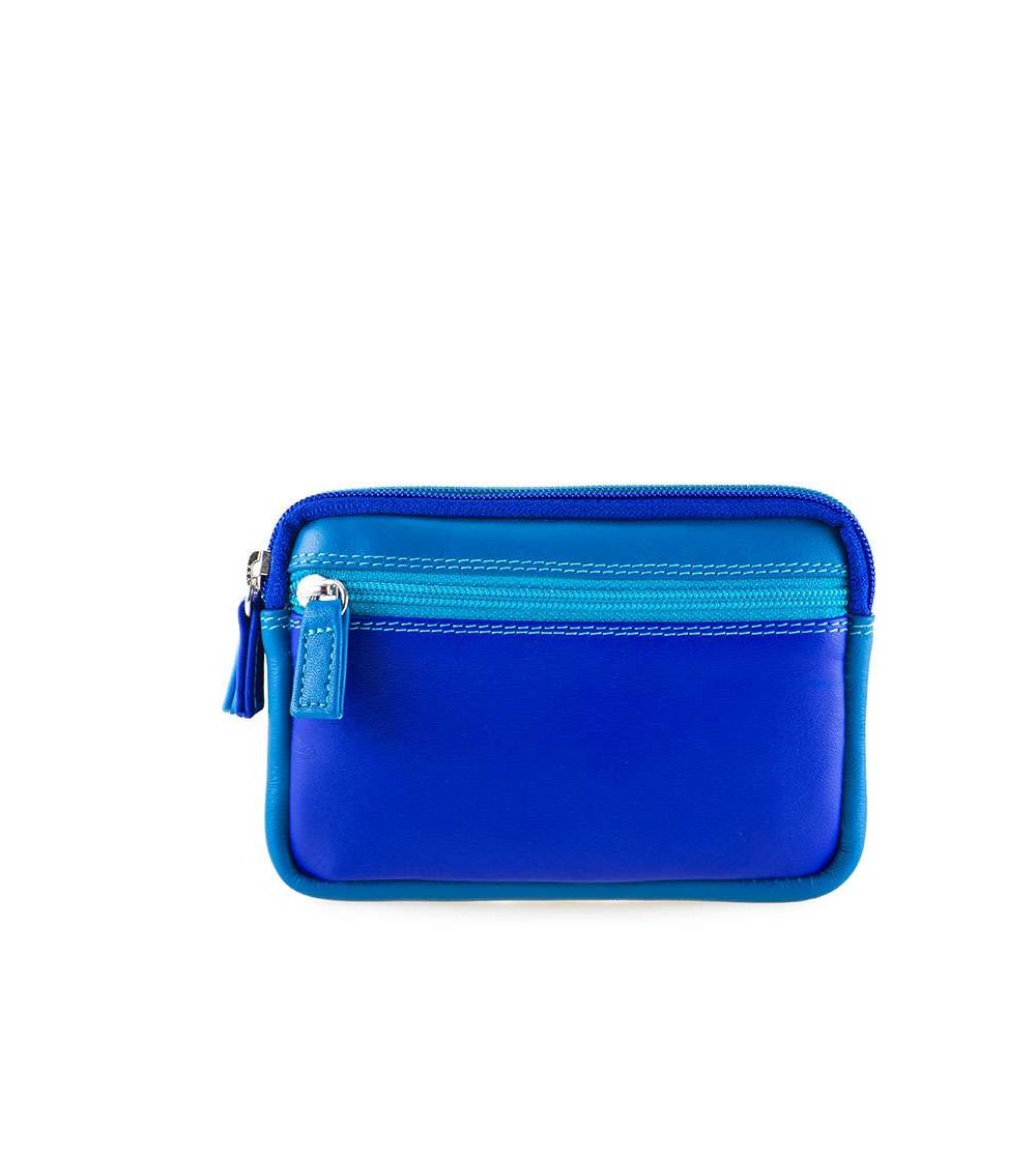 Monedero pequeño de piel doble cremallera SEASCAPE