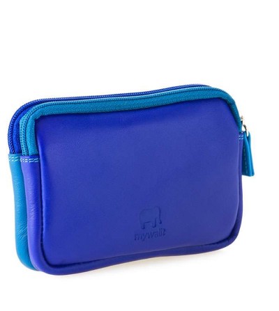 Monedero pequeño de piel doble cremallera SEASCAPE