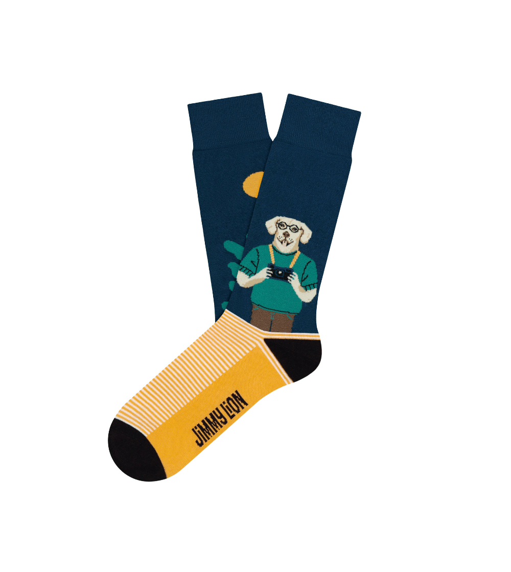 CALCETINES JIMMY LION THE PHPTOGRAPHER azul CALCETINES JIMMY LION THE PHPTOGRAPHER azul