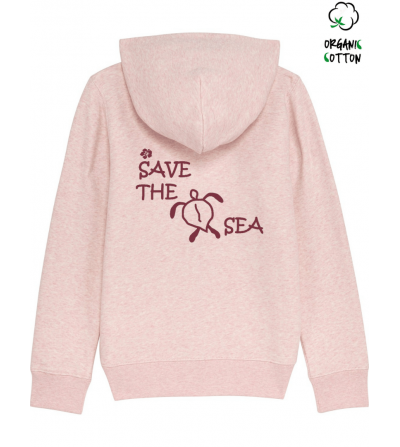 Chaqueta con capucha algodón orgánico SAVE THE SEA