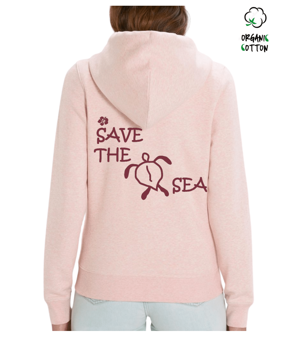 Chaqueta con capucha algodón orgánico SAVE THE SEA