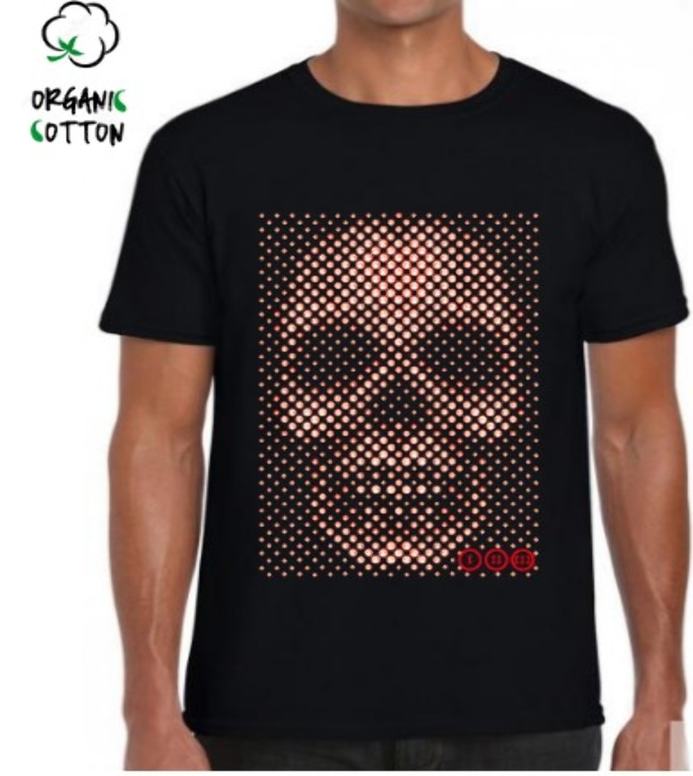 Camiseta algodón orgánico chico CALAVERA 3D Camiseta algodón orgánico chico CALAVERA 3D
