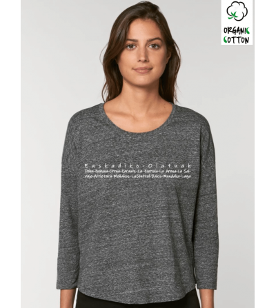 Camiseta algodón orgánico M/L_STTW114_Slub H.Steel Grey
