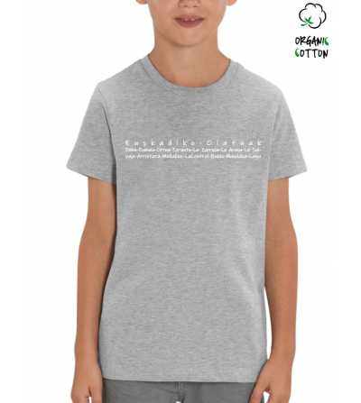 Camiseta algodón orgánico niños EUSKADIKO OLATUAK _STTK909_2075