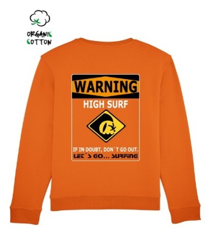 Jersey algodón orgánico Unisex WARNING