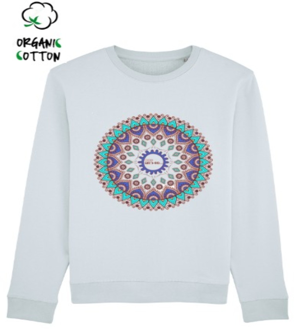 Jersey algodón orgánico Unisex MANDALA