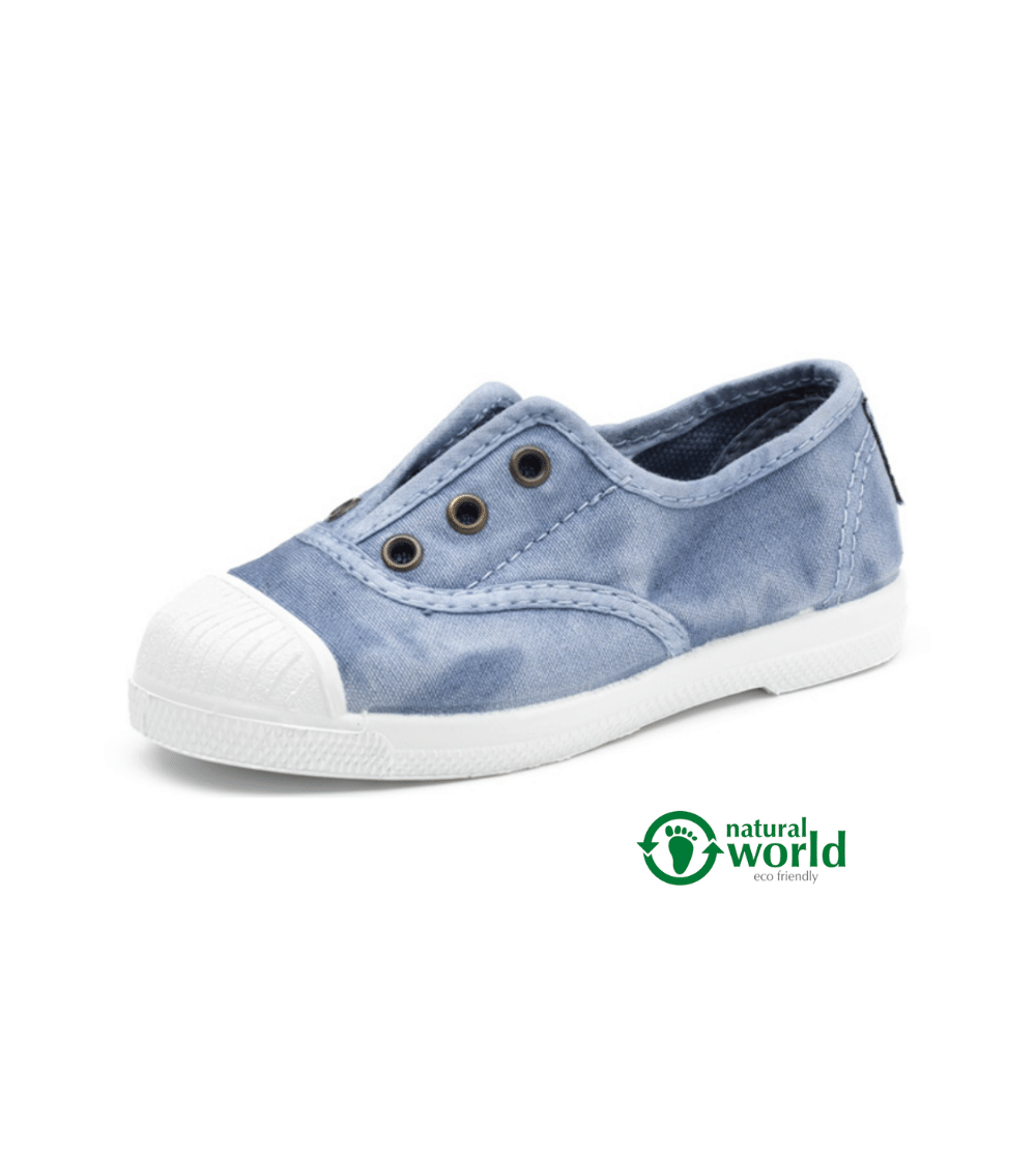 zapatilla loneta algodón orgánico GRAPE para niños Natural World zapatilla loneta algodón orgánico GRAPE para niños Natural World