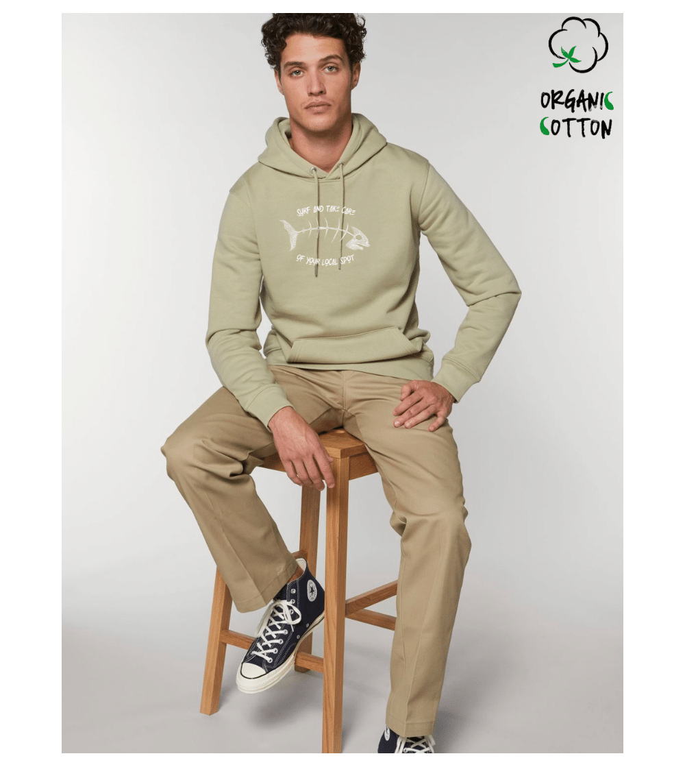 Sudadera algodón orgánico Unisex RASPA