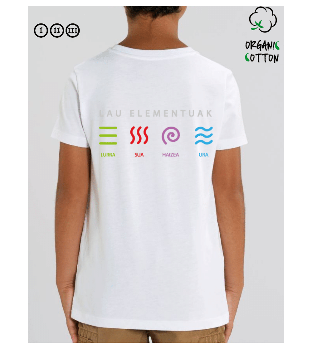 LAU ELEMENTUAK camiseta niños LAU ELEMENTUAK camiseta niños