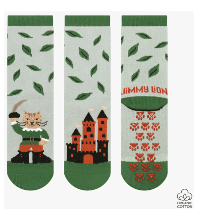 Calcetines antideslizantes niños EL GATO CON BOTAS de Jimmy Lion