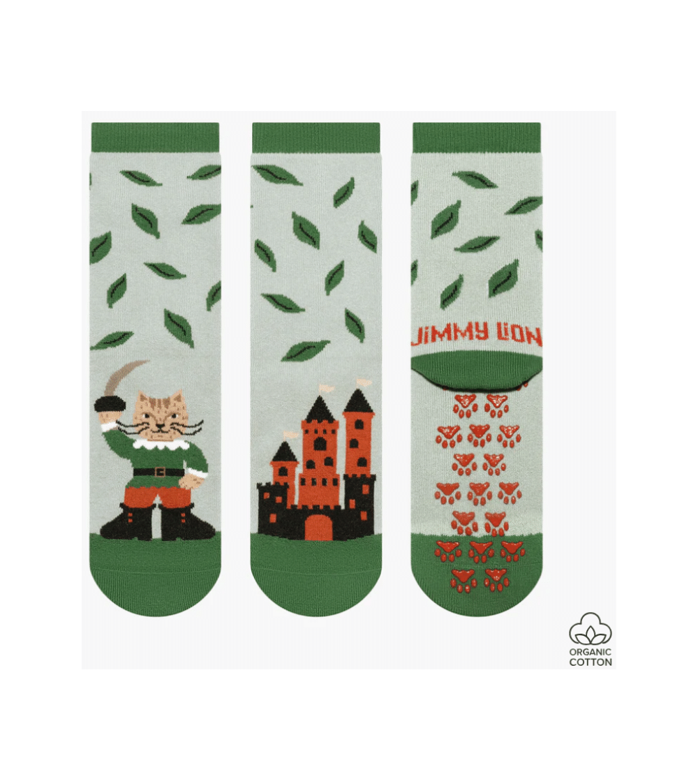 Calcetines antideslizantes niños EL GATO CON BOTAS de Jimmy Lion Calcetines antideslizantes niños EL GATO CON BOTAS de Jimmy Lion