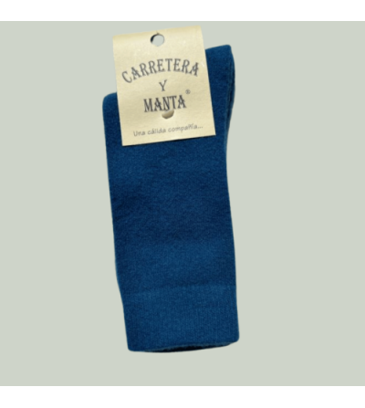 Calcetines lana merina CARRETERA Y MANTA azul oscuro