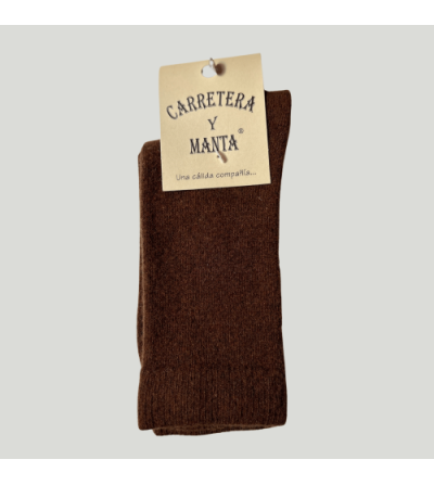 Calcetines lana merina CARRETERA Y MANTA marrón