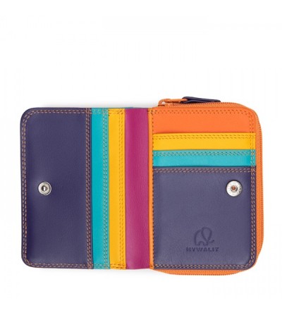 Cartera pequeña de piel con cremallera Copacabana