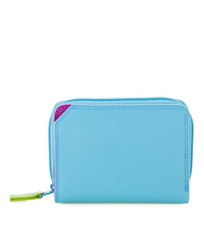 Cartera pequeña de piel con cremallera Liguria