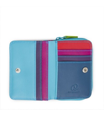 Cartera pequeña de piel con cremallera Liguria