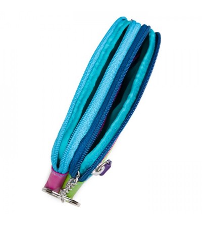 Monedero pequeño de piel doble cremallera LIGURIA