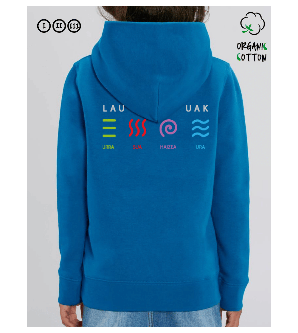 LAU ELEMENTUAK sudadera niños