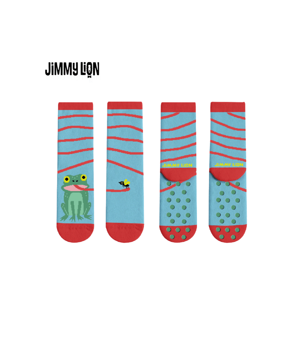 Calcetines antideslizantes niños FLY FROG X JIMMY LION Calcetines antideslizantes niños FLY FROG X JIMMY LION
