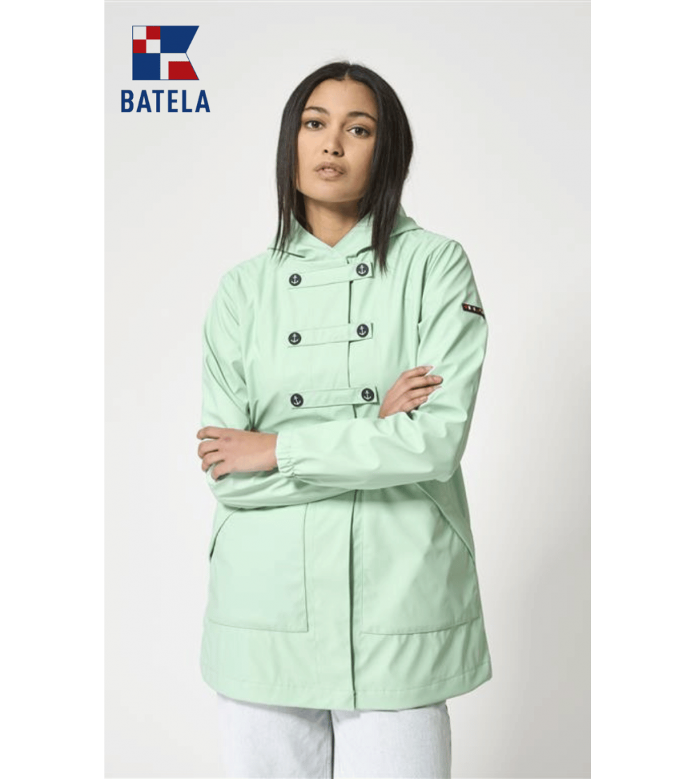 Chubasquero mujer BATELA botones ancla -BG