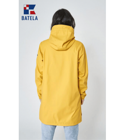 Chubasquero largo mujer BATELA forro rayas-AM